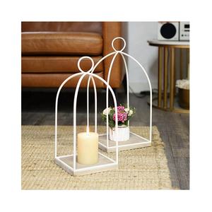 <strong>Tall</strong> Hanging <strong>Lanterns</strong> Decor Indoor Fireplace Table Centerpieces Decorations Hurricane Candle Holder White Rustic Candle <strong>Lantern</strong> - Product Image 1