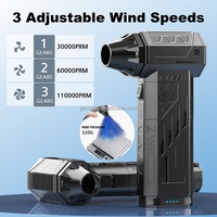Ventilador Portátil Jarvis X303 Mini Jet con Motor sin Escobillas, Soplador de Aire de Alta Velocidad, Secador de Autos, Aspiradora, Plumero Multiusos