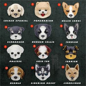 Iron on Embroidery Exquisite Cute Dog Patch for Decoration Gift - Product Image 1