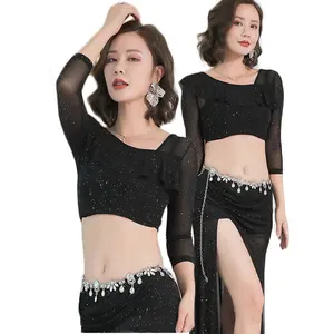 Newest High Class Oriental Belly Dancing Lesson costumes top skirt for women