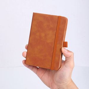 A6 PU Notebook Mini Portable with <b>Paper</b> Pocket Two Bookmarks Sticky Note Notebook Enterprise Customized LOGO Festival Gift - Product Image 2