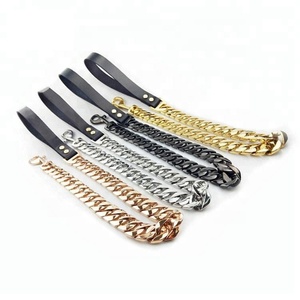 Collier pour <span class=keywords><strong>chien</strong></span> de grande taille en chaîne cubaine dorée de luxe de 24 pouces, collier pour Pitbull - Product Image 6