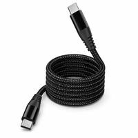 Cable USB C a USB C de 100W PD 5A, Cable de Carga Rápida de Nailon Trenzado para IOS, Samsung, iPad, Cámara, Auriculares