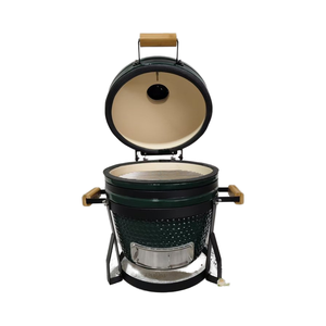 KIMSTONE <strong>Best</strong> Seller 13-Inch Ceramic Kamado Smoker Modern Design with Trolley for Garden BBQ <strong>Grilling</strong> High Quality - Product Image 2