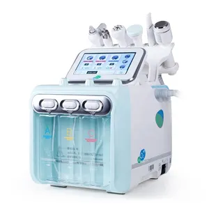 Upgrade Version 6 in 1 H2O2 Hydro Facial Beauty Machine Hydra Water Dermabrasion Device With RF Handle