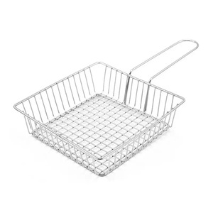 New Stainless Steel <strong>French</strong> <strong>Fries</strong> Basket with Handle Steel <strong>French</strong> <strong>Fry</strong> Chip Basket <strong>French</strong> <strong>Fries</strong> Desk Food Presentation Mesh Basket - Product Image 2