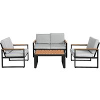 OEM Outdoor-Möbelset Aluminium Outdoor-Sofa Garten-Sessel Bestseller Wasserdicht Villa