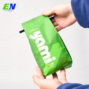 Tại chỗ bóng 250g 500g 1kg bên gusset bao bì thực phẩm túi Cà phê tùy chỉnh với Cà Vạt thiếc và van khí - Product Image 4