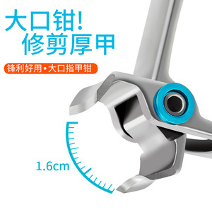 Cortauñas de gran tamaño, paquete individual, tamaño grande para recortar uñas gruesas y duras, cortauñas para adultos, para uso doméstico - Product Image 5