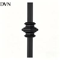 Balustre en fer forgé creux DVN avec nœuds ronds, tendance du marché, nœuds simples/doubles, meneaux métalliques pour escaliers, pour la décoration de villas