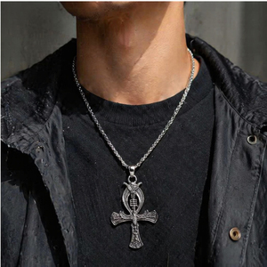 Collana con Ciondolo a Croce e Aquila, Stile Punk, Gioielli in Acciaio Inossidabile per Uomini e Bambini, Forma Fantasiosa, Vendita all'Ingrosso DMP 207 - Product Image 5