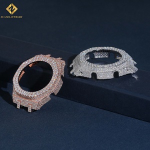 Lunette de montre GA2100 en or rose, sertie de diamants pavés, style Hip Hop, prix usine, personnalisation disponible - Product Image 2