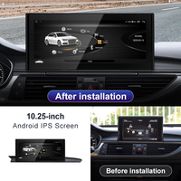 Radio para Auto STWEI para AUDI A6 A7 C7 con Qualcomm Snapdragon 662 de 8 Núcleos, Android 15, Reproductor de DVD, CarPlay Inalámbrico y Android Auto