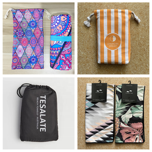 Микрофибра переработанного полиэстера большого размера, безпесочное быстросохнущее легкое пляжное полотенце - Product Image 6