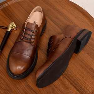 New Design Plus Size Breathable <b>Men</b> Formal <b>Dress</b> Shoes Cowhide Genuine Leather Oxfords for Business Casual Occasions - Product Image 5