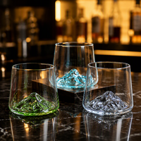 Ensemble de 6 verres à whisky rose coloré personnalisés en usine pour les fêtes à domicile et les bars