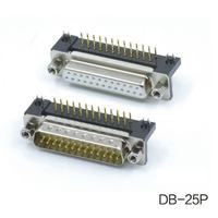 Conector macho de 25 pines R/A DIP tipo DB25 conector macho conectores para PCB de 1/2 ", 1/2"