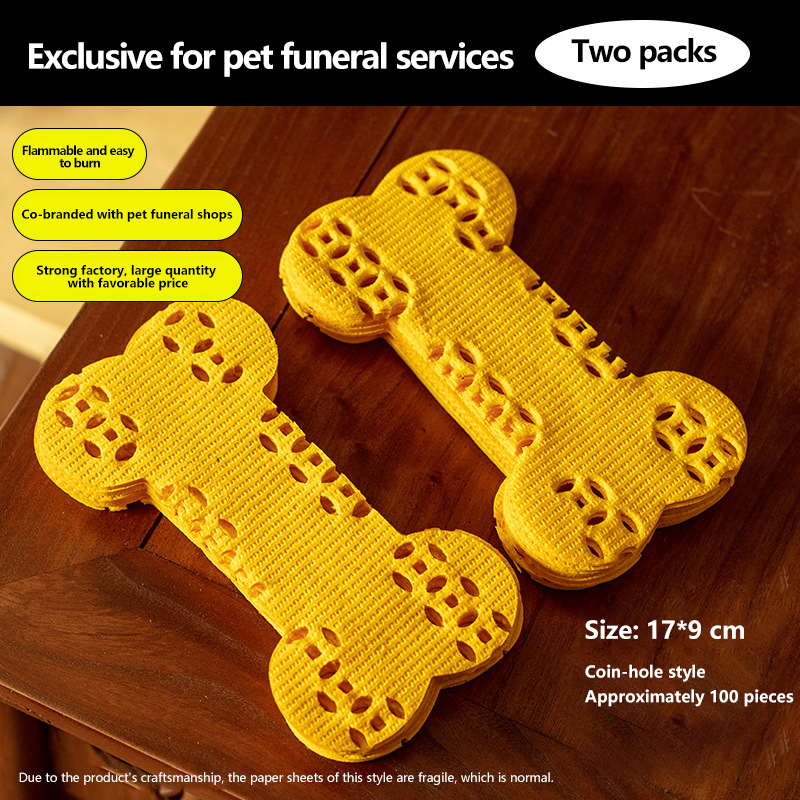 yellow Punched Bone Coin-Approximately 100 pieces for two packs