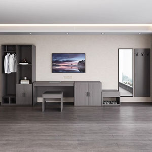 Современная роскошная кровать из массива дерева с панелями, настраиваемые размеры для отелей 3-5 звезд, вилл, на заказ, OEM, ODM, для спален - Product Image 4