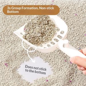 فضلات قطط من البنتونيت صديقة للبيئة سريعة التوصيل بشكل كروي 0.5 مم للتحكم في الروائح وتكتل قوي وقليل الغبار - Product Image 4