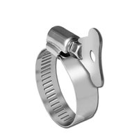 Colliers de serrage pour tuyaux en acier inoxydable, réglables par vis à molette, type clé, accessoires pour camping-car, 25-38mm (1" 1-1/2 "), colliers de serrage pour conduites de carburant