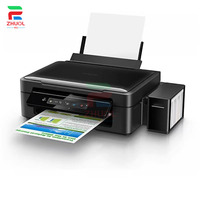 Printer Inkjet A4 L380 4 Warna Isi Ulang, Printer Desktop Inkjet Isi Ulang Fleksibel untuk Pencetakan Dokumen dan Foto di Rumah atau Kantor