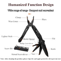 Outil multifonction 11 en 1 pour le camping, la survie et la tactique, couteau pliant en acier inoxydable, multi-outils, pince, ouvre-bouteille, tournevis