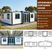 Maison conteneur extensible standard australien, kit de maison modulaire préfabriquée portable de luxe 20ft 40ft