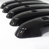 Couvre-poignée de porte de voiture ABS Noir brillant Fabrication d'accessoires automobiles pour Ford Transit Custom 2024 VW T7 VERSION SANS CLÉ