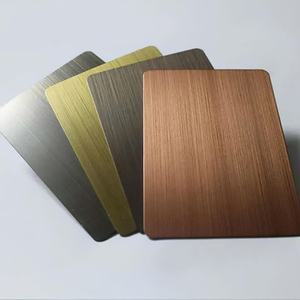 Ondulation de l'eau de couleur personnalisée 0.3-3.0mm SS 201 202 301 304 Panneaux muraux miroir - Product Image 5