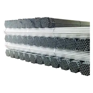 低价大库存热浸15毫米直径Q345 Q235 8英寸温室和栅栏柱镀锌钢管