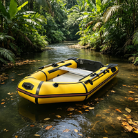 Bateau gonflable électrique Hailebao pour le surf, la pêche, la dérive et la course, bateau portable résistant à l'usure pour 2 personnes