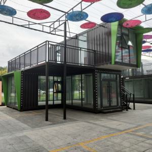 Conteneur de restaurant préfabriqué kiosque de nourriture en plein air salon de coiffure maisons de conteneur d'expédition modifiées pour restaurant préfabriqué - Product Image 6