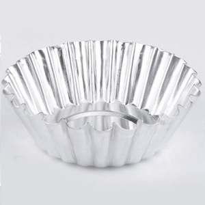 Bakgerei Eiertaartvormpjes Portugese taartjes Chrysanthemumvormige bekertjes Kokosvormige taartvormen Verdikte aluminium gegolfde bakvormen - Product Image 4
