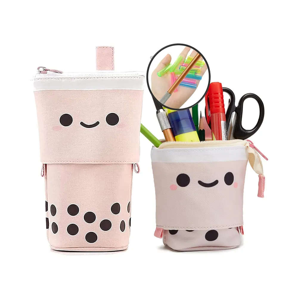 Schattige Etui Kawaii Intrekbare Etui Koreaanse Japanse Briefpapier Staande Pen Make-Up Box Tashouder