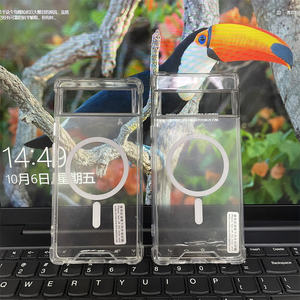 2023 चुंबकीय टीपू हार्ड प्लास्टिक शॉकप्रूफ स्पष्ट फोन बैक चुंबकीय पारदर्शी फोन केस, गूगल पिक्सल 7 प्रो - Product Image 3