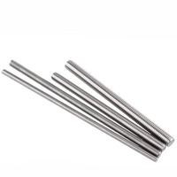 Custom 18-8 316 L Stainless Steel Threaded Rod 10#-24" 1/4" 5/16" 3/8" 1/2" 5/8" Fully Threaded Bar with Chamfer