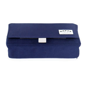 Estuche para lápices de lona con tapa abatible para estudiantes, bolsa de almacenamiento de papelería de doble capa de gran capacidad, creativa, de alto nivel estético - Product Image 1