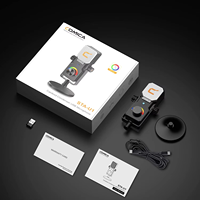 Microphone de studio professionnel COMICA STA-U1 RGB, microphone à condensateur cardioïde USB, microphone de jeu pour ordinateur portable