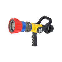 Buse de pulvérisation à jet guidé Volla Machino pour lutte contre l'incendie, raccord mâle, débit 4-6.5-10-13 L/s, pression 0.60 MPa, portée >39.5m