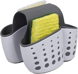 Basic kitchen drawing dual sink saddle sponge holders organizer per doppio lavello - Product Image 5