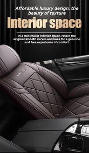2025 yeni dört mevsim evrensel beş koltuklu araba koltuğu tamamen kapalı dokuz kare deri modeli arabalar için zarif stil kapakları - Product Image 6