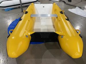 Trọng lượng nhẹ ổn định xách tay CE <span class=keywords><strong>Inflatable</strong></span> hypalon PVC gấp lướt phao thuyền thundercat thuyền 450x200cm - Product Image 5