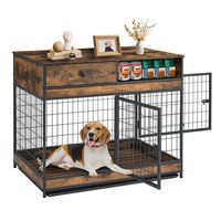 Cage à chien en bois massif personnalisable, directement de l'usine, avec tiroirs, double porte, maison pour animaux de compagnie, pour chiens de petite et moyenne taille