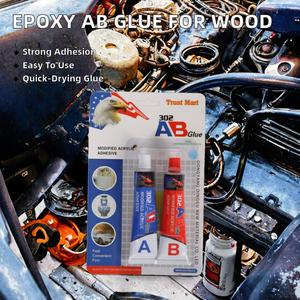 <span class=keywords><strong>Colle</strong></span> époxy pour le travail du bois Trust-Mart à double composant, multi-usages, séchage rapide, adhésifs et produits d'étanchéité de haute qualité - Product Image 2