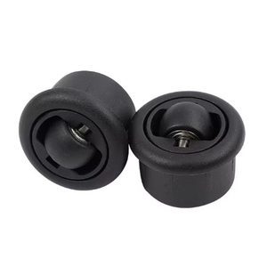Roulettes en plastique miniatures à profil bas, pivotantes à 360 degrés, avec frein, pour meubles, chariots médicaux et d'hôpital – Approvisionnement direct usine - Product Image 1
