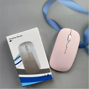 2.4Ghs Pink Wireless Mouse and Pink wireless BT keyboard combo For Mobile Mac Laptop Tablet