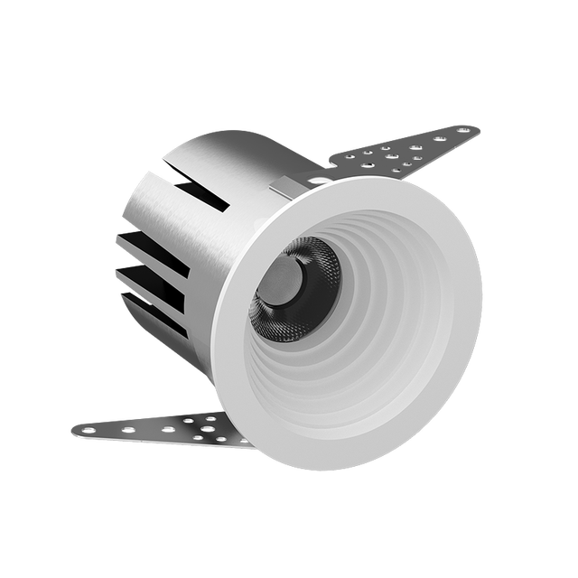 Modern CE Round LED Ceiling Light Warm White Aluminum Downlight for Home Living Room Borderless Gypsum Down Spotlight