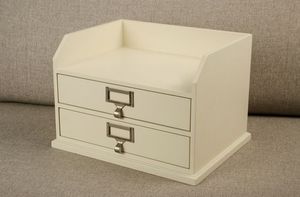 Organisateur de bureau en bois classique, étagère de rangement pour fournitures de bureau et accessoires - Product Image 5