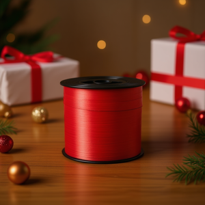 Nastro regalo Ilan 1 cm x 100 m rosso per confezionare regali - Product Image 4